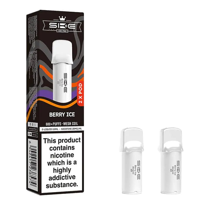 SKE Crystal Pro 600 Prefilled Pods - Berry Ice - 2PK