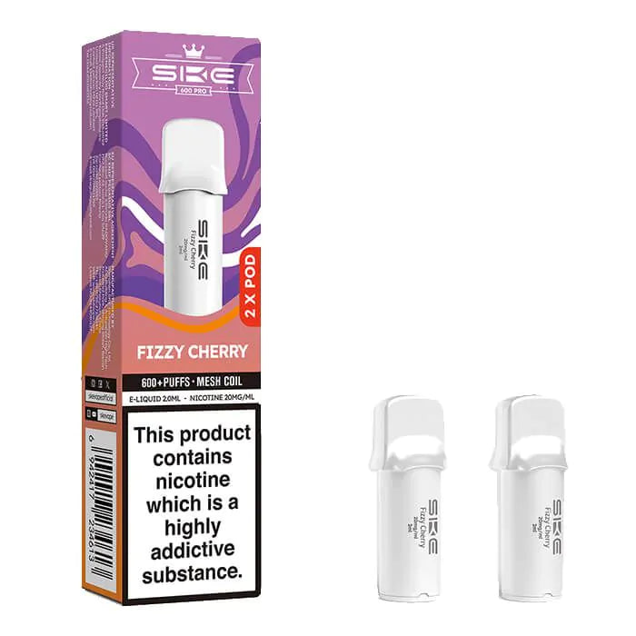 SKE Crystal Pro 600 Prefilled Pods - Fizzy Cherry - 2PK