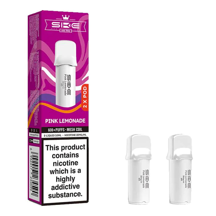 SKE Crystal Pro 600 Prefilled Pods - Pink Lemonade - 2PK