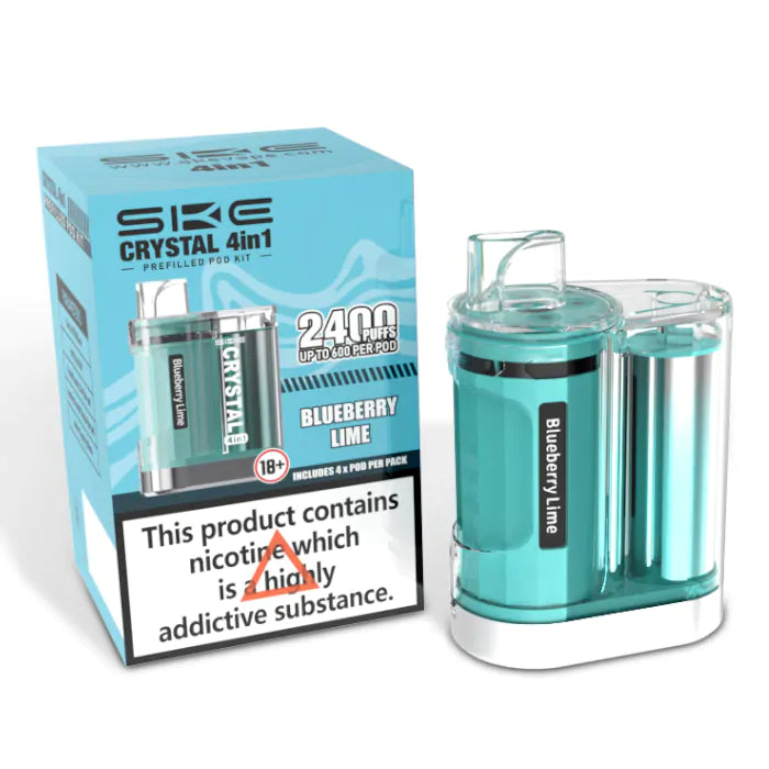 SKE Crystal 2400 4 in 1 Pod Kit - Blueberry Lime