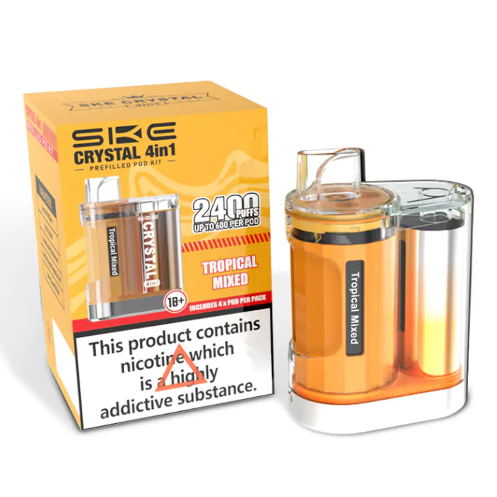 SKE Crystal 2400 4 in 1 Pod Kit - Tropical Mixed