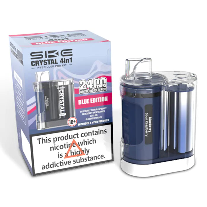 SKE Crystal 2400 4 in 1 Pod Kit - Blue Edition
