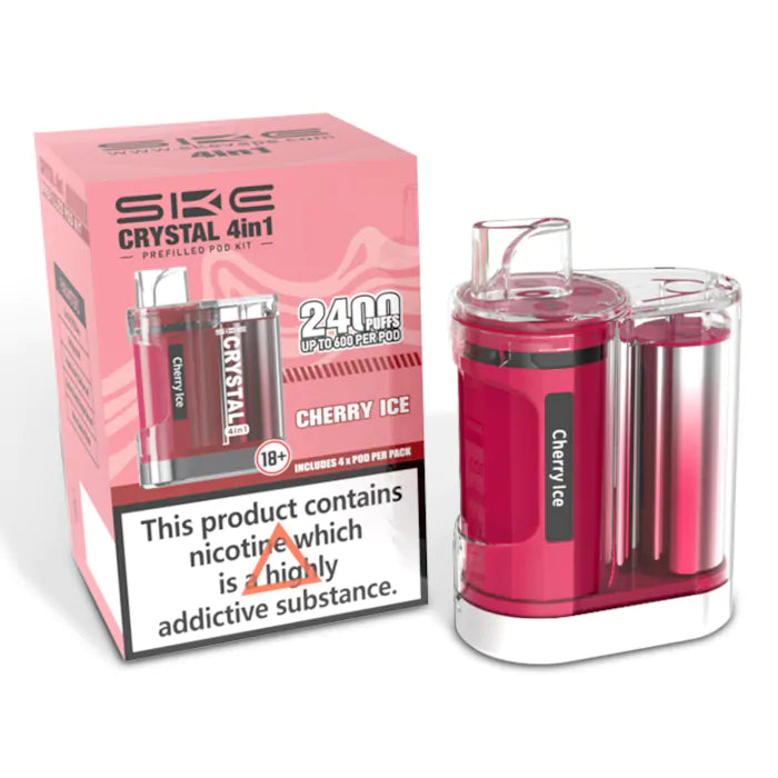 SKE Crystal 2400 4 in 1 Pod Kit - Cherry Ice