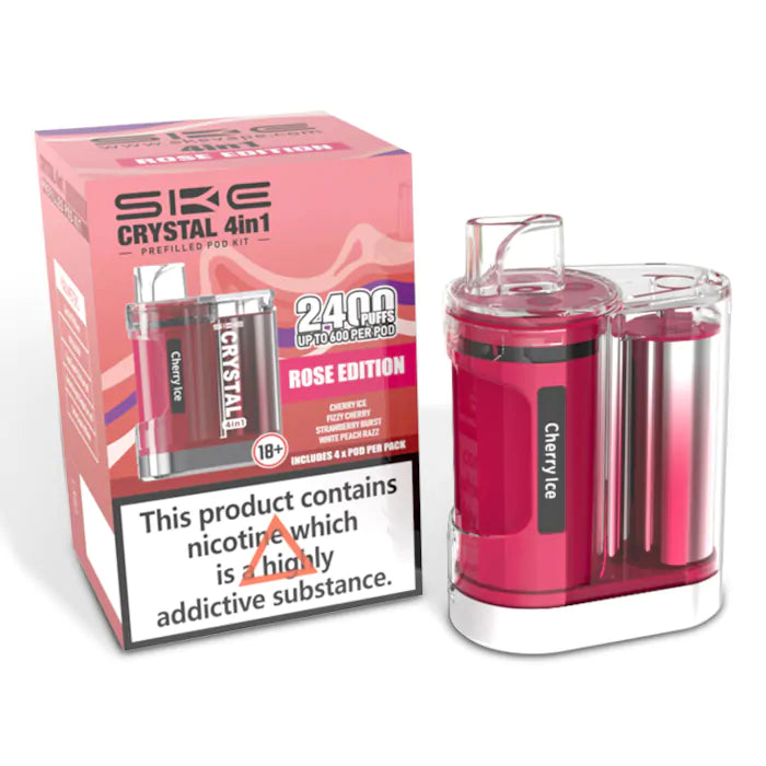 SKE Crystal 2400 4 in 1 Pod Kit - Rose Edition