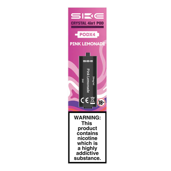 SKE Crystal 2400 4 in 1 Replacement Pods - Pink Lemonade - 4PK