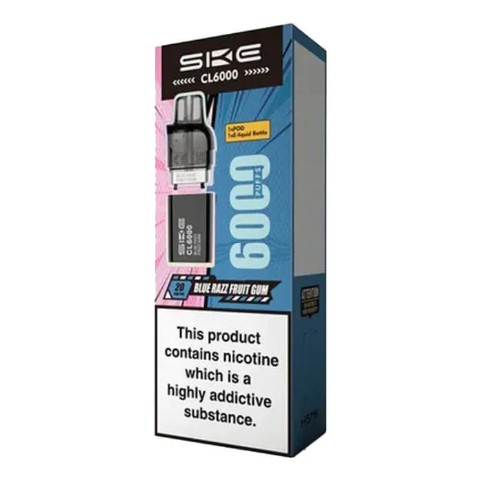 SKE Crystal CL6000 Prefilled Pod - Blue Razz Fruit Gum