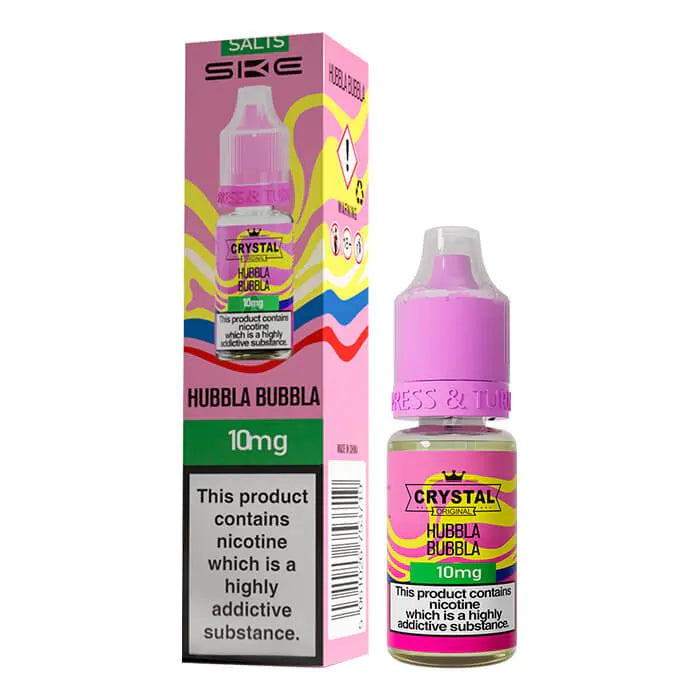 Crystal Nic Salts - Hubbla Bubbla - 10ml E-liquid