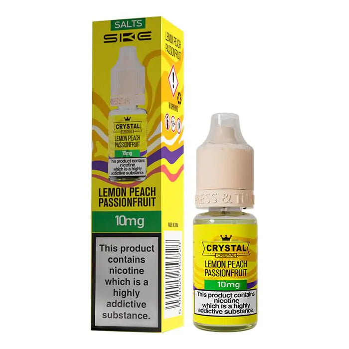 Crystal Nic Salts - Lemon Peach Passionfruit - 10ml E-liquid