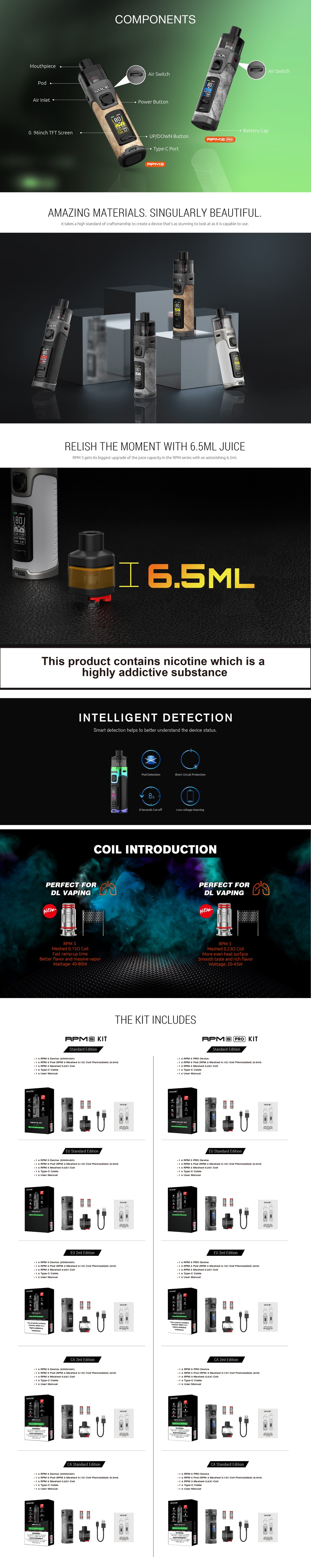 Smok RPM 5 Empty Pod XL/3 Packs